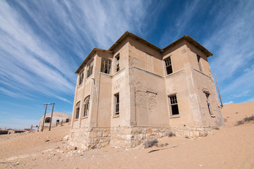 Ghost town of Kolmanskop outside Luderitz in Namibia, Africa