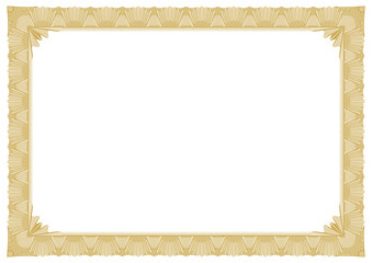 Gold border for certificate