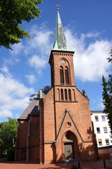 Fototapeta na wymiar Katholische Kirche St. Marien in Eutin, Ostholstein, Schleswig-Holstein