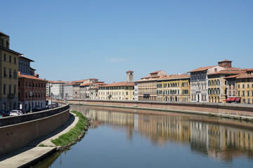 Naklejka premium Italien Pisa Arno