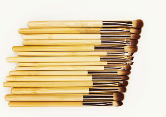 Obraz premium Brushes for make-up bamboo