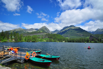 Fototapeta na wymiar Lake Strbske pleso High Tatras
