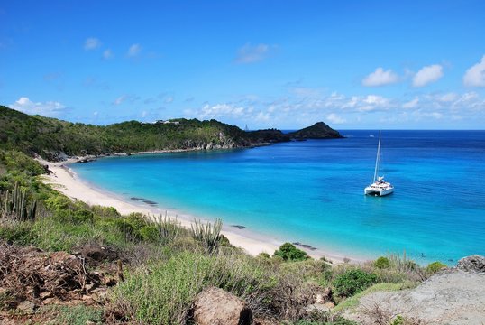 Plage Colombier, Saint Barth, cara&iuml;bes, 