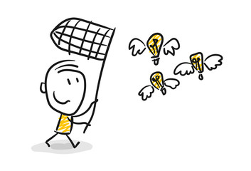 Strichfiguren / Strichmännchen: Ideen, einfangen, Einfall. (Nr. 42)