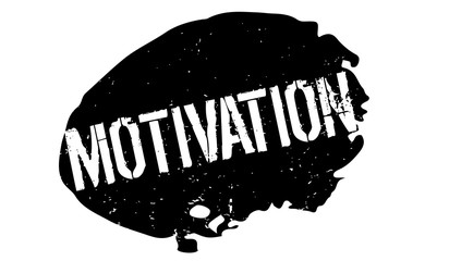 Motivation rubber stamp. Grunge design with dust scratches. Effects can be easily removed for a clean, crisp look. Color is easily changed.