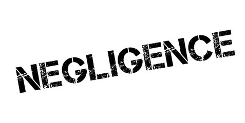 Negligence rubber stamp. Grunge design with dust scratches. Effects can be easily removed for a clean, crisp look. Color is easily changed.