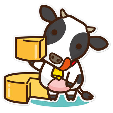 牛と乳製品 チーズ