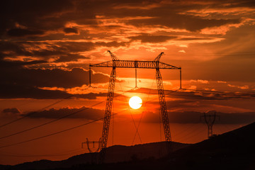 Solar disk and pylon