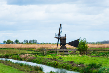 Fototapeta na wymiar Holland windmill