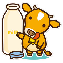 牛と乳製品 牛乳