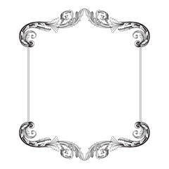 Ornament vintage baroque vector