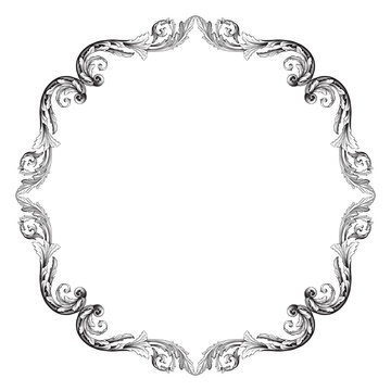 Ornament vintage baroque vector