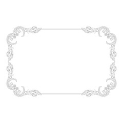 Ornament vintage baroque vector