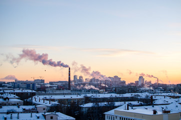 Obraz premium вид на город