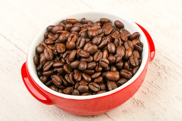 Roasted coffee beans