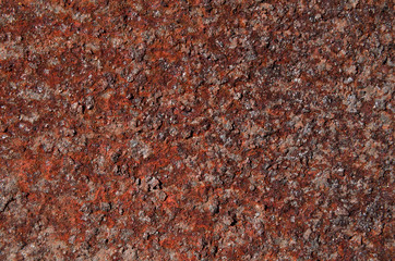 iron is covered with rust