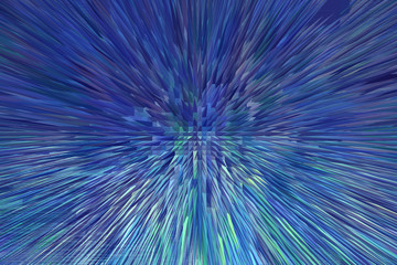 abstract blue abstraction like an explosion