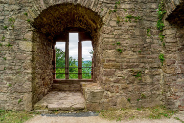 Obraz premium Old Castle ruins, Baden-Baden, Germany