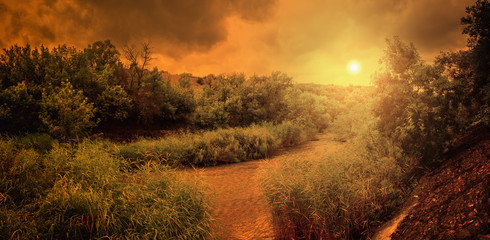 Природа Украины, Зуевский ландшафтный парк ( Донецкая область), река Ольховка © chingis61