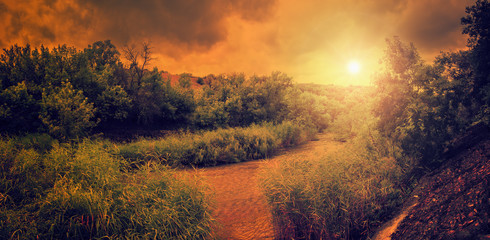 Природа Украины, Зуевский ландшафтный парк ( Донецкая область), река Ольховка © chingis61