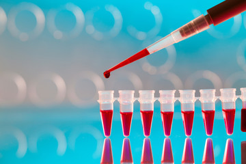 Pipette and Pcr strip