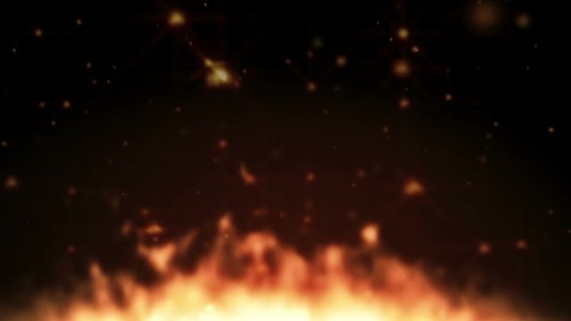 fire place abstract particle