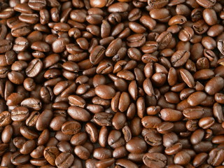 roasted coffee beans, can be used as a background