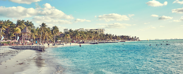 North Beach of "Isla Mujeres" in Mexico / Caribbean Island with very nice beaches next to Cancun