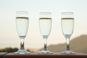Aperitif at sunset