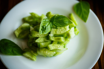 Fresh cucumber salad