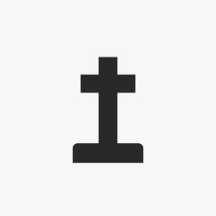 Grave icon vector