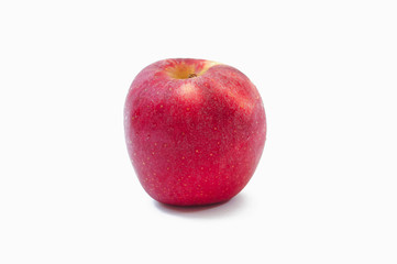 red apple fruit on white background , isolate style
