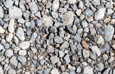 Round stones in nature as background