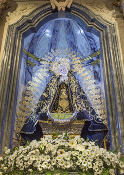 Virgin Mary of La Soledad, patron saint of Badajoz City