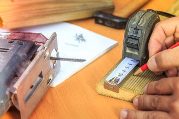 Carpenter taking steps