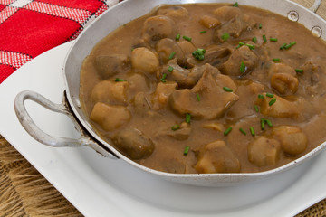 rognons sauce champignons