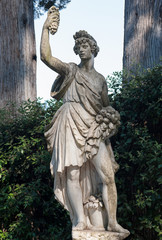 Autumn statue, in the Boboli Garden, Florence.