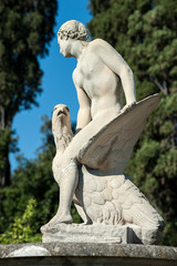 Ganimede statue in the Boboli garden, Florence