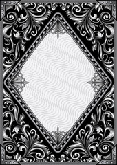 Vintage decorative blank