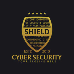 Shield logo. Protection company. Security. Guardian. Vector illustration.