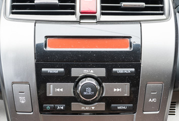 Radio control in the car.