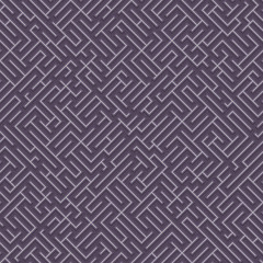 Abstract violet geometrical seamless pattern. Maze. Labyrinth.