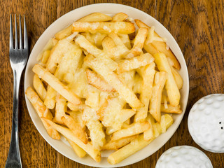 Bowl of Fried and Grilled Cheesy Chips