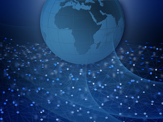 Concept of Network, internet communication 