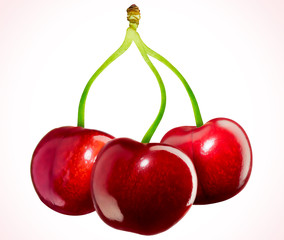Cherries food background