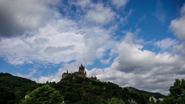 Cochem Castle Timelapse 4K