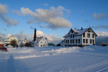 Norwegian village arctic circle