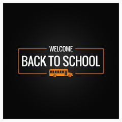 back to school line logo background