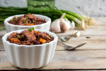 red rice pilaf with chicken