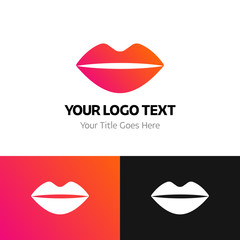 Lip logo template. Logo branding for your new corporate company. File can be use vector eps and image jpg formats